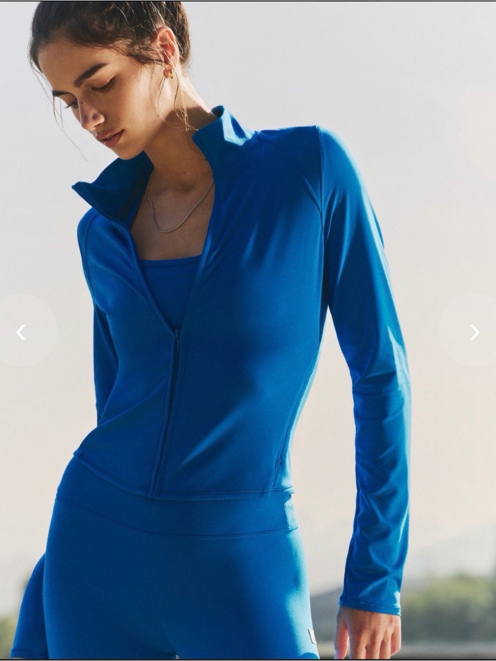 Vuori Regatta Blue AllTheFeels™ Full Zip Jacket - Picture 1 of 5